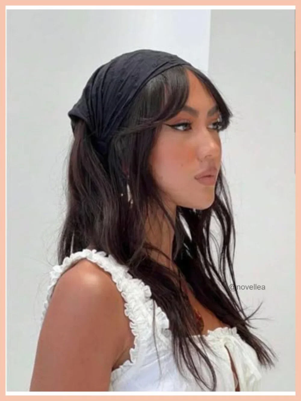 Lace Head Scarf Headband Bandana Adjustable Tie-Back Boho Hair Accessory